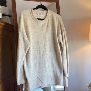 Men's Beige Crewneck Sweater